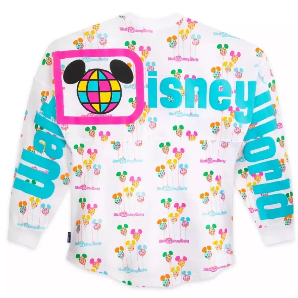 NWOT Colorful Balloon Print Disney Spirit Jersey XS - Picture 3 of 10